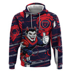 Melbourne Demons Hoodie Mascot Cartoon Football Illustration Style