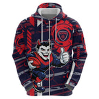 Melbourne Demons Hoodie Mascot Cartoon Football Illustration Style