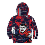Melbourne Demons Kid Hoodie Mascot Cartoon Football Illustration Style