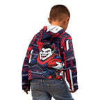 Melbourne Demons Kid Hoodie Mascot Cartoon Football Illustration Style