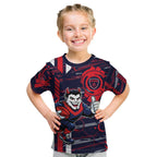 Melbourne Demons Kid T Shirt Mascot Cartoon Football Illustration Style