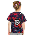 Melbourne Demons Kid T Shirt Mascot Cartoon Football Illustration Style