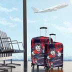 Melbourne Demons Luggage Cover Mascot Cartoon Football Illustration Style