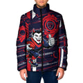 Melbourne Demons Padded Jacket Mascot Cartoon Football Illustration Style