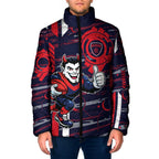 Melbourne Demons Padded Jacket Mascot Cartoon Football Illustration Style