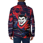 Melbourne Demons Padded Jacket Mascot Cartoon Football Illustration Style