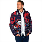 Melbourne Demons Padded Jacket Mascot Cartoon Football Illustration Style