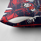 Melbourne Demons Pillow Cover Mascot Cartoon Football Illustration Style