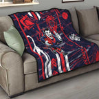Melbourne Demons Quilt Mascot Cartoon Football Illustration Style