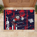 Melbourne Demons Rubber Doormat Mascot Cartoon Football Illustration Style