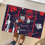 Melbourne Demons Rubber Doormat Mascot Cartoon Football Illustration Style