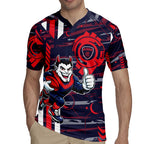 Melbourne Demons Rugby Jersey Mascot Cartoon Football Illustration Style
