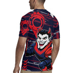Melbourne Demons Rugby Jersey Mascot Cartoon Football Illustration Style