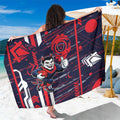 Melbourne Demons Sarong Mascot Cartoon Football Illustration Style