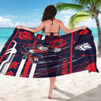 Melbourne Demons Sarong Mascot Cartoon Football Illustration Style
