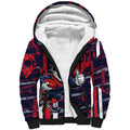 Melbourne Demons Sherpa Hoodie Mascot Cartoon Football Illustration Style