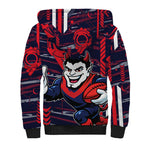 Melbourne Demons Sherpa Hoodie Mascot Cartoon Football Illustration Style