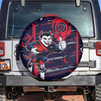 Melbourne Demons Spare Tire Cover Mascot Cartoon Football Illustration Style