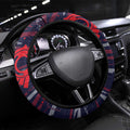 Melbourne Demons Steering Wheel Cover Mascot Cartoon Football Illustration Style