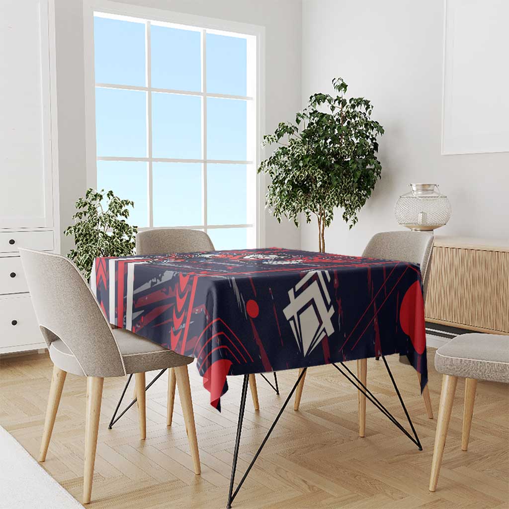 Melbourne Demons Tablecloth Mascot Cartoon Football Illustration Style