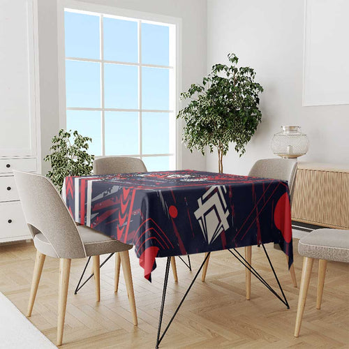 Melbourne Demons Tablecloth Mascot Cartoon Football Illustration Style