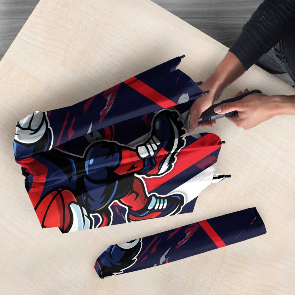 Melbourne Demons Umbrella Mascot Cartoon Football Illustration Style