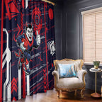 Melbourne Demons Window Curtain Mascot Cartoon Football Illustration Style
