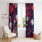 Melbourne Demons Window Curtain Mascot Cartoon Football Illustration Style