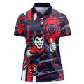 Melbourne Demons Women Polo Shirt Mascot Cartoon Football Illustration Style