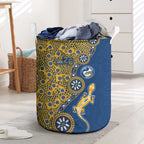 Parramatta Eels NAIDOC Week 2026 Laundry Basket Aboriginal Lizard Dot Painting - 50 Years of Deadly