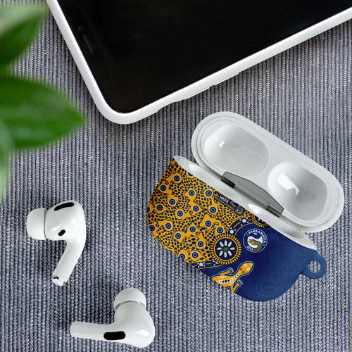 Parramatta Eels NAIDOC Week 2026 AirPods Case Aboriginal Lizard Dot Painting - 50 Years of Deadly