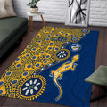 Parramatta Eels NAIDOC Week 2026 Area Rug Aboriginal Lizard Dot Painting - 50 Years of Deadly