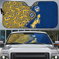 Parramatta Eels NAIDOC Week 2026 Auto Sun Shade Aboriginal Lizard Dot Painting - 50 Years of Deadly