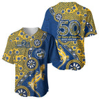 Parramatta Eels NAIDOC Week 2026 Baseball Jersey Aboriginal Lizard Dot Painting - 50 Years of Deadly