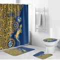 Parramatta Eels NAIDOC Week 2026 Bathroom Set Aboriginal Lizard Dot Painting - 50 Years of Deadly