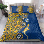 Parramatta Eels NAIDOC Week 2026 Bedding Set Aboriginal Lizard Dot Painting - 50 Years of Deadly