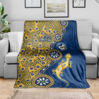 Parramatta Eels NAIDOC Week 2026 Blanket Aboriginal Lizard Dot Painting - 50 Years of Deadly
