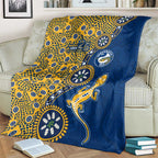 Parramatta Eels NAIDOC Week 2026 Blanket Aboriginal Lizard Dot Painting - 50 Years of Deadly