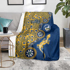 Parramatta Eels NAIDOC Week 2026 Blanket Aboriginal Lizard Dot Painting - 50 Years of Deadly