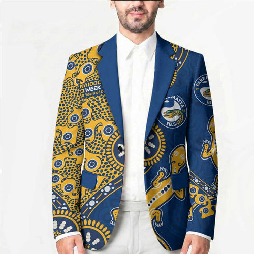 Parramatta Eels NAIDOC Week 2026 Blazer Aboriginal Lizard Dot Painting - 50 Years of Deadly