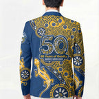 Parramatta Eels NAIDOC Week 2026 Blazer Aboriginal Lizard Dot Painting - 50 Years of Deadly