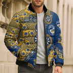 Parramatta Eels NAIDOC Week 2026 Bomber Puffer Jacket Aboriginal Lizard Dot Painting - 50 Years of Deadly