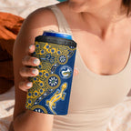 Parramatta Eels NAIDOC Week 2026 4 in 1 Can Cooler Tumbler Aboriginal Lizard Dot Painting - 50 Years of Deadly