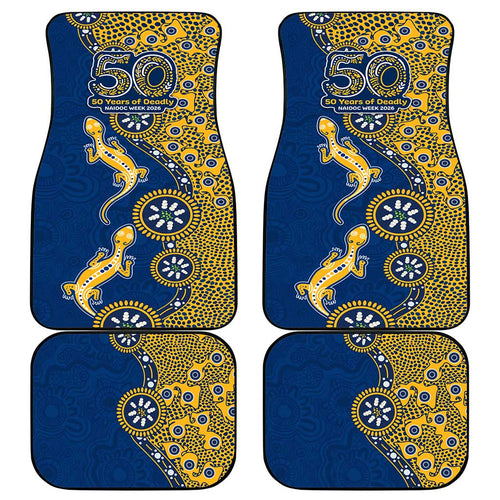 Parramatta Eels NAIDOC Week 2026 Car Mats Aboriginal Lizard Dot Painting - 50 Years of Deadly