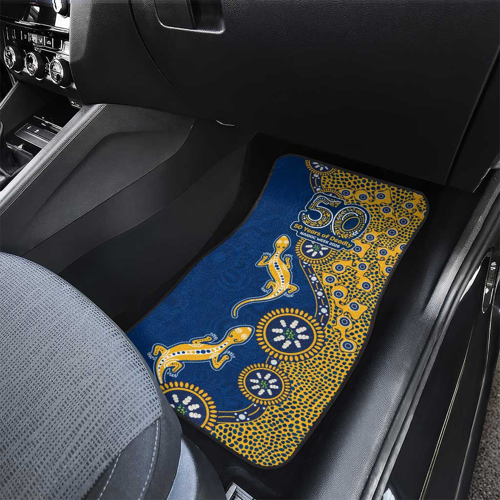 Parramatta Eels NAIDOC Week 2026 Car Mats Aboriginal Lizard Dot Painting - 50 Years of Deadly