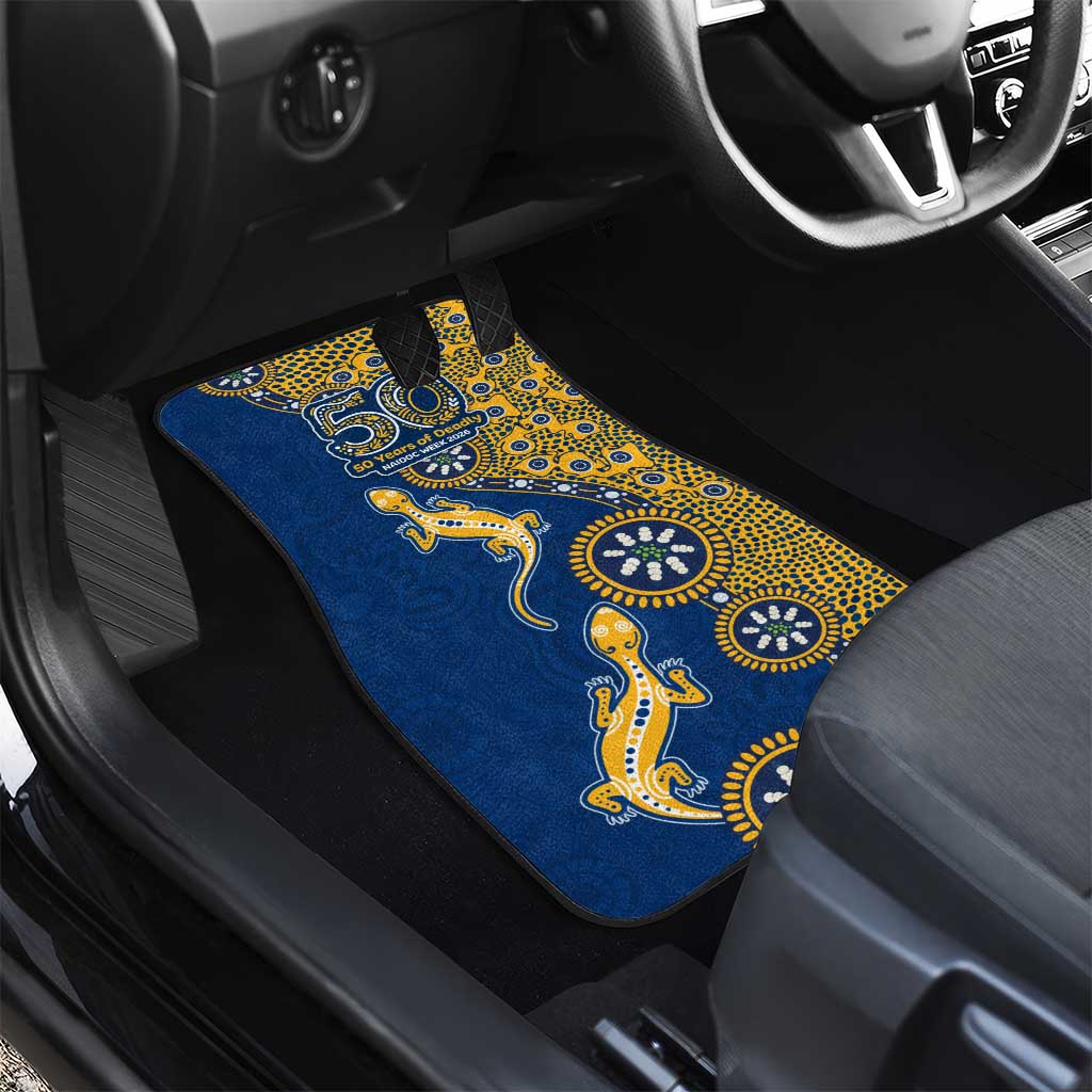 Parramatta Eels NAIDOC Week 2026 Car Mats Aboriginal Lizard Dot Painting - 50 Years of Deadly