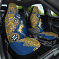 Parramatta Eels NAIDOC Week 2026 Car Seat Cover Aboriginal Lizard Dot Painting - 50 Years of Deadly