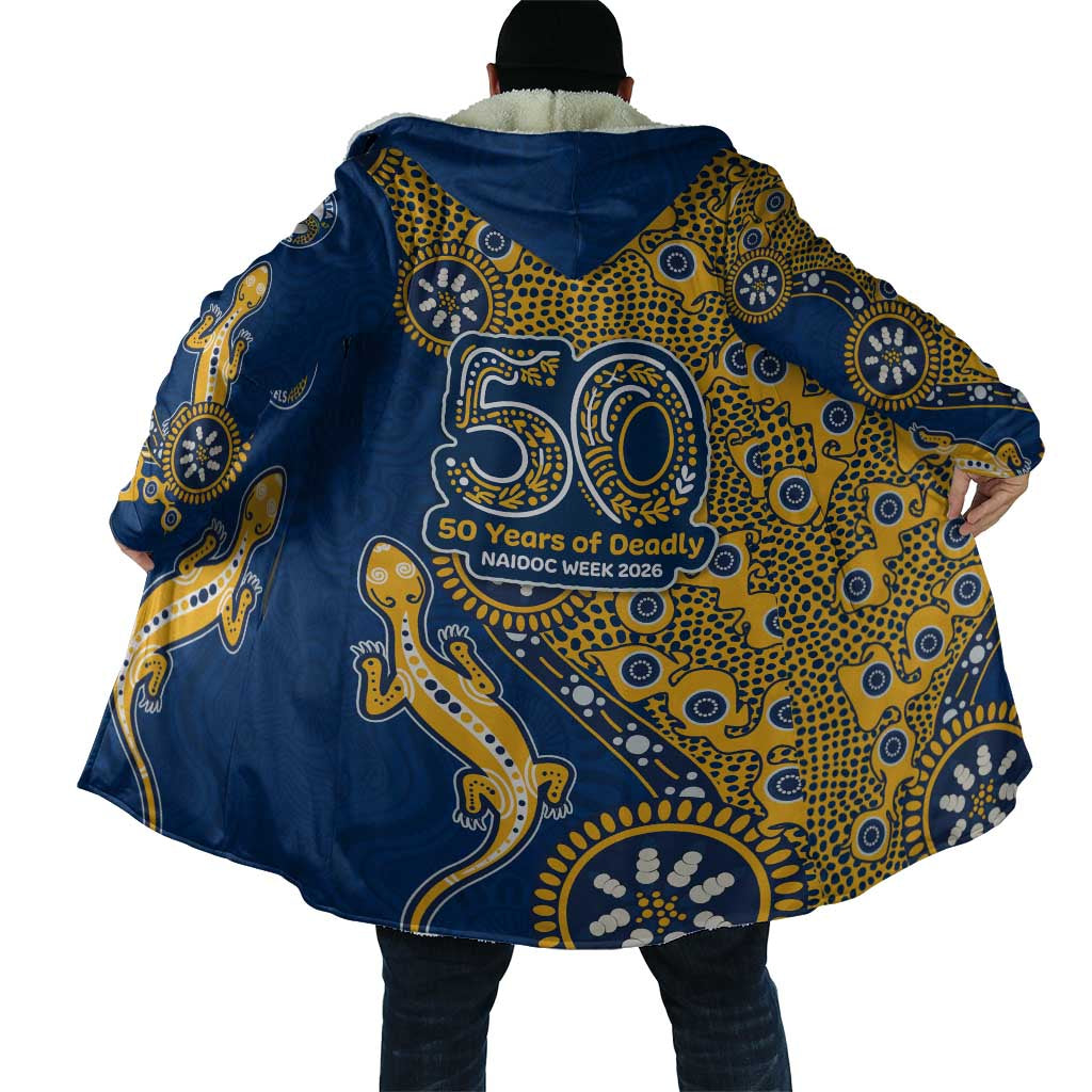 Parramatta Eels NAIDOC Week 2026 Cloak Aboriginal Lizard Dot Painting - 50 Years of Deadly