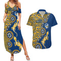 Parramatta Eels NAIDOC Week 2026 Couples Matching Summer Maxi Dress and Hawaiian Shirt Aboriginal Lizard Dot Painting - 50 Years of Deadly