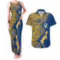 Parramatta Eels NAIDOC Week 2026 Couples Matching Tank Maxi Dress and Hawaiian Shirt Aboriginal Lizard Dot Painting - 50 Years of Deadly